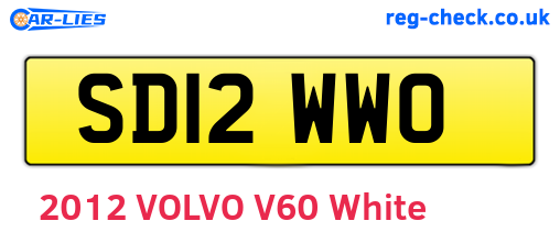 SD12WWO are the vehicle registration plates.