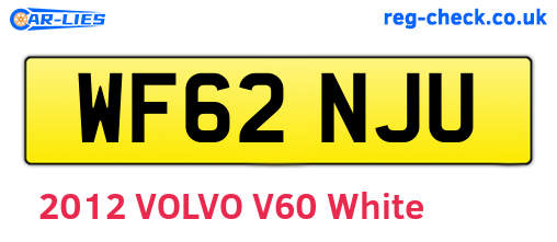 WF62NJU are the vehicle registration plates.