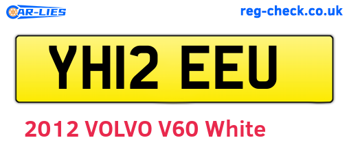 YH12EEU are the vehicle registration plates.