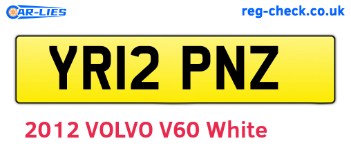 YR12PNZ are the vehicle registration plates.