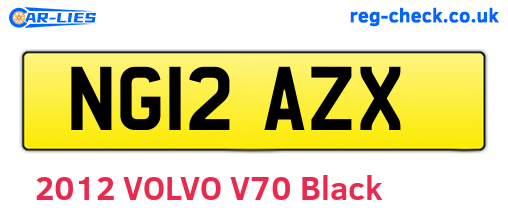 NG12AZX are the vehicle registration plates.
