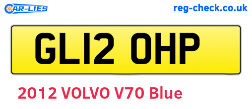 GL12OHP are the vehicle registration plates.