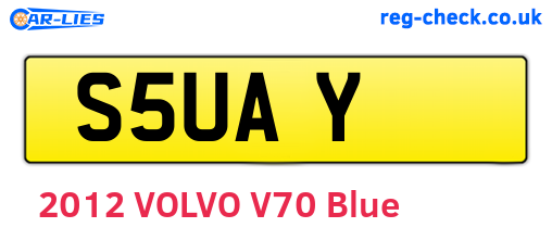 S5UAY are the vehicle registration plates.