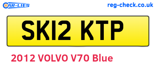 SK12KTP are the vehicle registration plates.