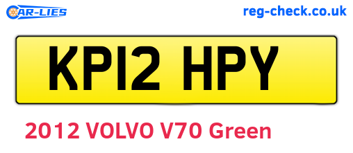 KP12HPY are the vehicle registration plates.