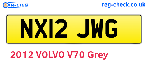 NX12JWG are the vehicle registration plates.