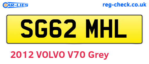 SG62MHL are the vehicle registration plates.