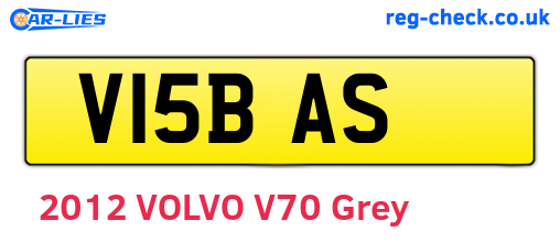 V15BAS are the vehicle registration plates.