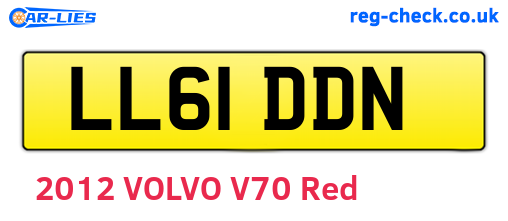 LL61DDN are the vehicle registration plates.