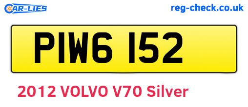 PIW6152 are the vehicle registration plates.