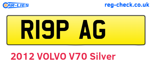 R19PAG are the vehicle registration plates.