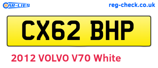 CX62BHP are the vehicle registration plates.