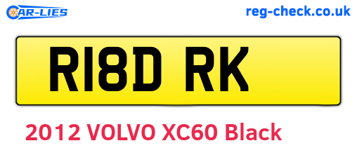 R18DRK are the vehicle registration plates.