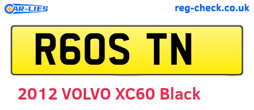 R60STN are the vehicle registration plates.