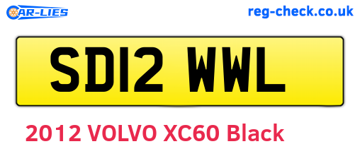 SD12WWL are the vehicle registration plates.