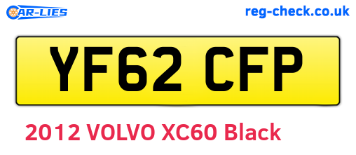 YF62CFP are the vehicle registration plates.