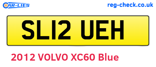 SL12UEH are the vehicle registration plates.