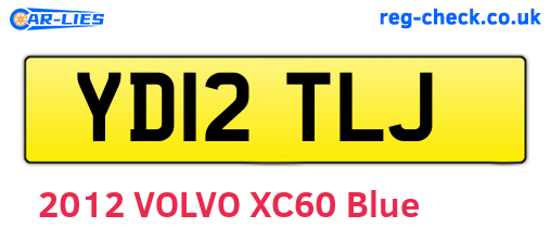 YD12TLJ are the vehicle registration plates.