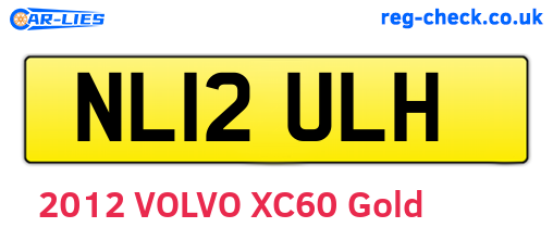 NL12ULH are the vehicle registration plates.