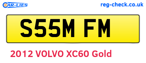 S55MFM are the vehicle registration plates.