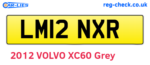 LM12NXR are the vehicle registration plates.