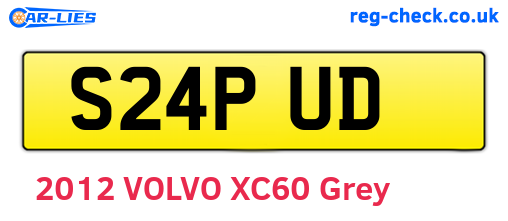 S24PUD are the vehicle registration plates.