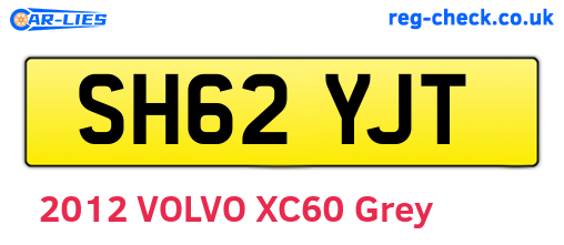 SH62YJT are the vehicle registration plates.