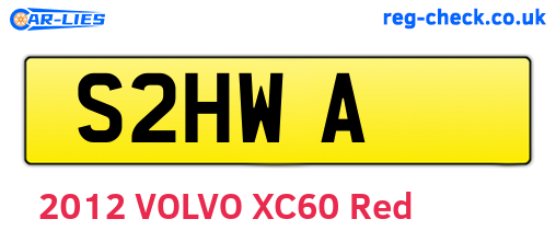 S2HWA are the vehicle registration plates.
