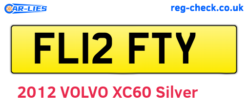 FL12FTY are the vehicle registration plates.