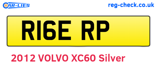 R16ERP are the vehicle registration plates.