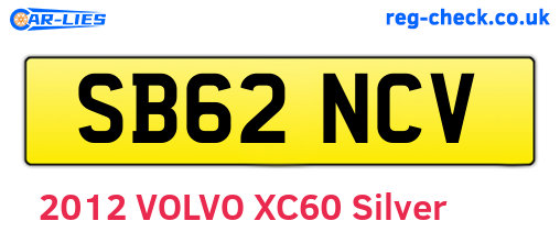 SB62NCV are the vehicle registration plates.