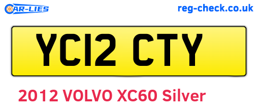 YC12CTY are the vehicle registration plates.