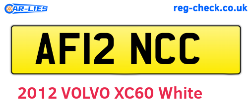 AF12NCC are the vehicle registration plates.