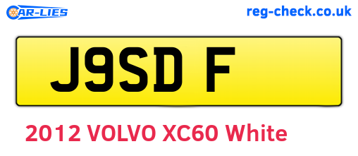 J9SDF are the vehicle registration plates.