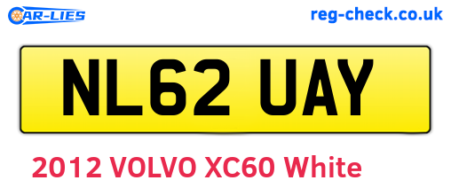 NL62UAY are the vehicle registration plates.