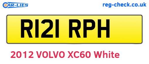 R121RPH are the vehicle registration plates.