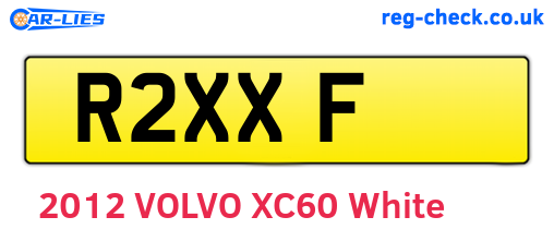 R2XXF are the vehicle registration plates.