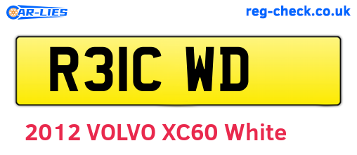 R31CWD are the vehicle registration plates.