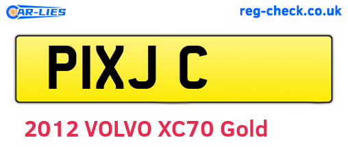 P1XJC are the vehicle registration plates.