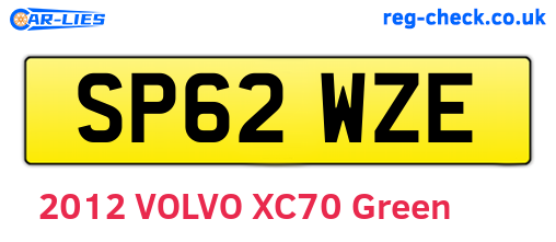 SP62WZE are the vehicle registration plates.