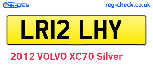 LR12LHY are the vehicle registration plates.