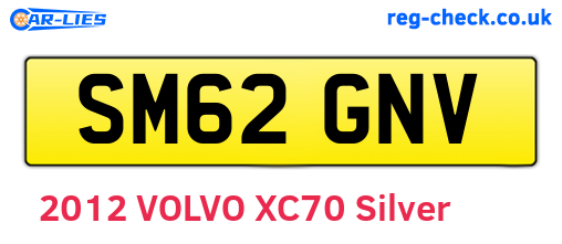 SM62GNV are the vehicle registration plates.
