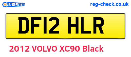 DF12HLR are the vehicle registration plates.