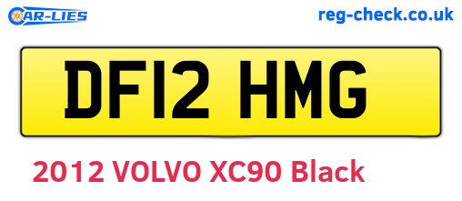 DF12HMG are the vehicle registration plates.