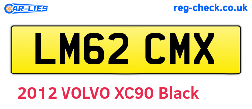 LM62CMX are the vehicle registration plates.