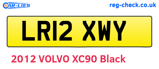 LR12XWY are the vehicle registration plates.