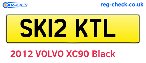 SK12KTL are the vehicle registration plates.