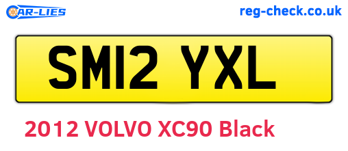 SM12YXL are the vehicle registration plates.