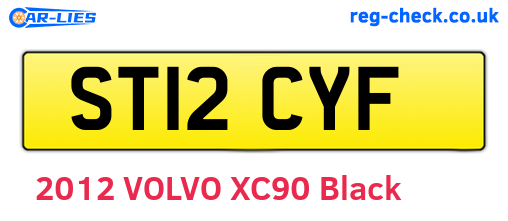 ST12CYF are the vehicle registration plates.