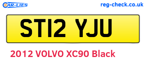 ST12YJU are the vehicle registration plates.